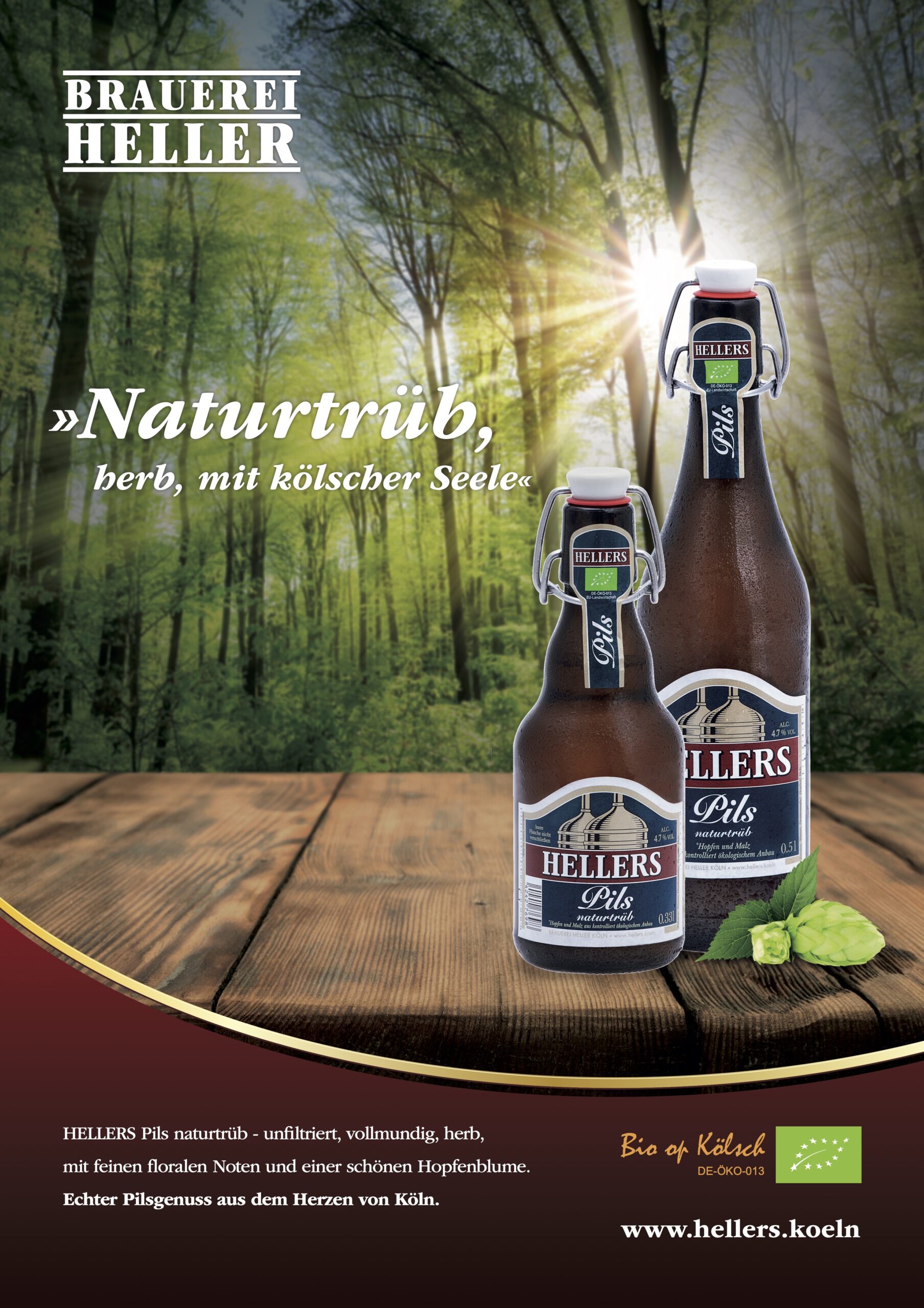 HELLERS Pils naturtrüb